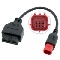 16-pin OBD-II to 6-pin Euro5 (EuroV) motorbike adaptor cable