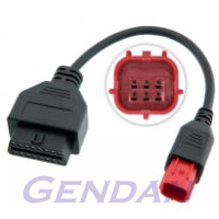 6-pin Euro5 (EuroV) motorbike adaptor cable